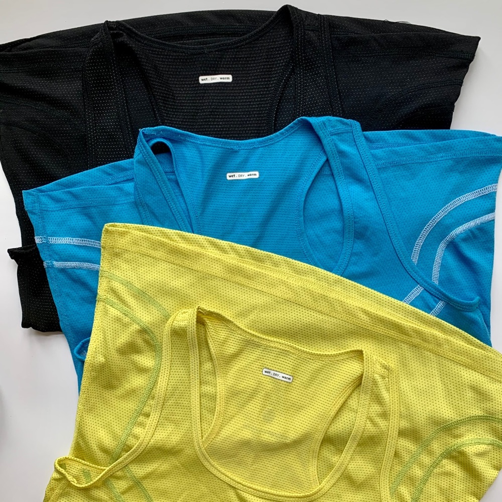 Lululemon Silverescent Tank Set of 3. Size 6.